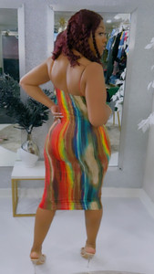 LETS GO GET SOME AIR : midi dress 