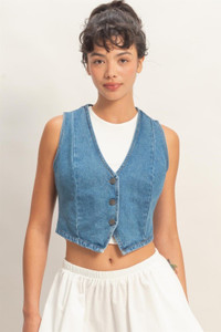 Denim vest : medium color 