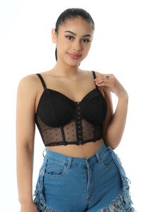Bustier top : black 