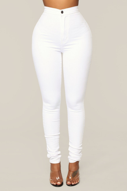 White classic high waist jeans White classic high waist jeans