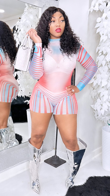 model wearing size medium 
weight 160 
height 5.3