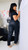 PU leather Fringe pants black : 