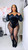 model wearing size large which fits up to size 2xl 
 has good stretch