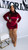 Its a hot girl fall :   plus size dress : Wine color 