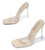 High stepping in my Nude heels 