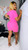 Two tones  chain dress : pink 