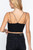 Knit cami crop top  : black 