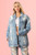 Distressed Boyfriend Jean Coat : 