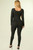Bodycon cargo pocket jumpsuit : black 