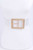 Plus Size Texture Square buckle clear belt : 