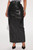 Faux leather cargo maxi skirt 