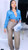 Denim Crop top : Blue 