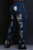 Dark blue high rise distressed :jeans 