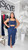 Bag it : denim two piece cargo set : dark blue 