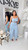 Bag it : denim two piece cargo set : light blue 