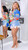 Trimmed light denim shorts 