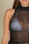 Simple Mesh sleeveless top : black 