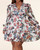 RUFFLE PRINT PLUS SIZE DRESS :