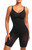 Sculpt Mid thigh aggressive bodysuit : black