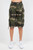 Camouflage multi pocket Cargo jorts : plus size