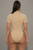 Basic Front zipper bodysuit: nude