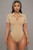 Basic Front zipper bodysuit: nude