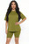 AmoriSkye comfy round neck set : olive branch green