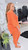 Rib short sleeve set : orange