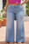 Jessy cute and casual wide leg denim jeans