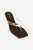 Chocolate thong mule heel