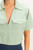 Collard V neck -Top : AmoriSkye style : sage color