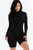 Form fitting romper, zips up the front. great quality and very stretchy. 