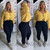 You got it girl crop mustard 