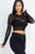 AmoriSkye Crew neck mesh top : black 