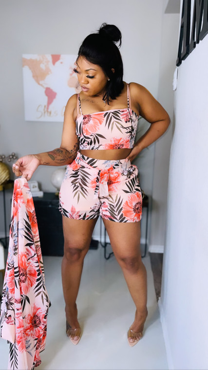 Vacation vibes 3 piece set :  PLUS SIZE 