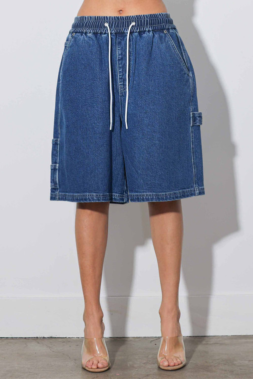 Charlie baggy elastic band jorts