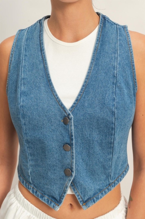 Denim vest : medium color 