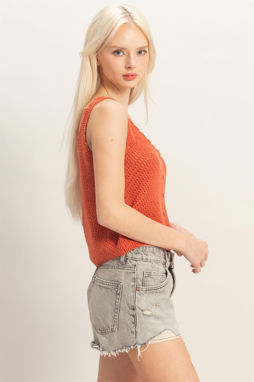 Knit is always in : Rust color