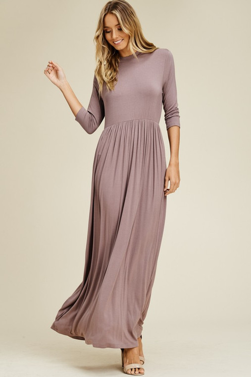 AmoriSkye house of fashion  Maxi Dress : Taupe 