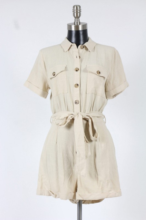 Gabriel button up romper 