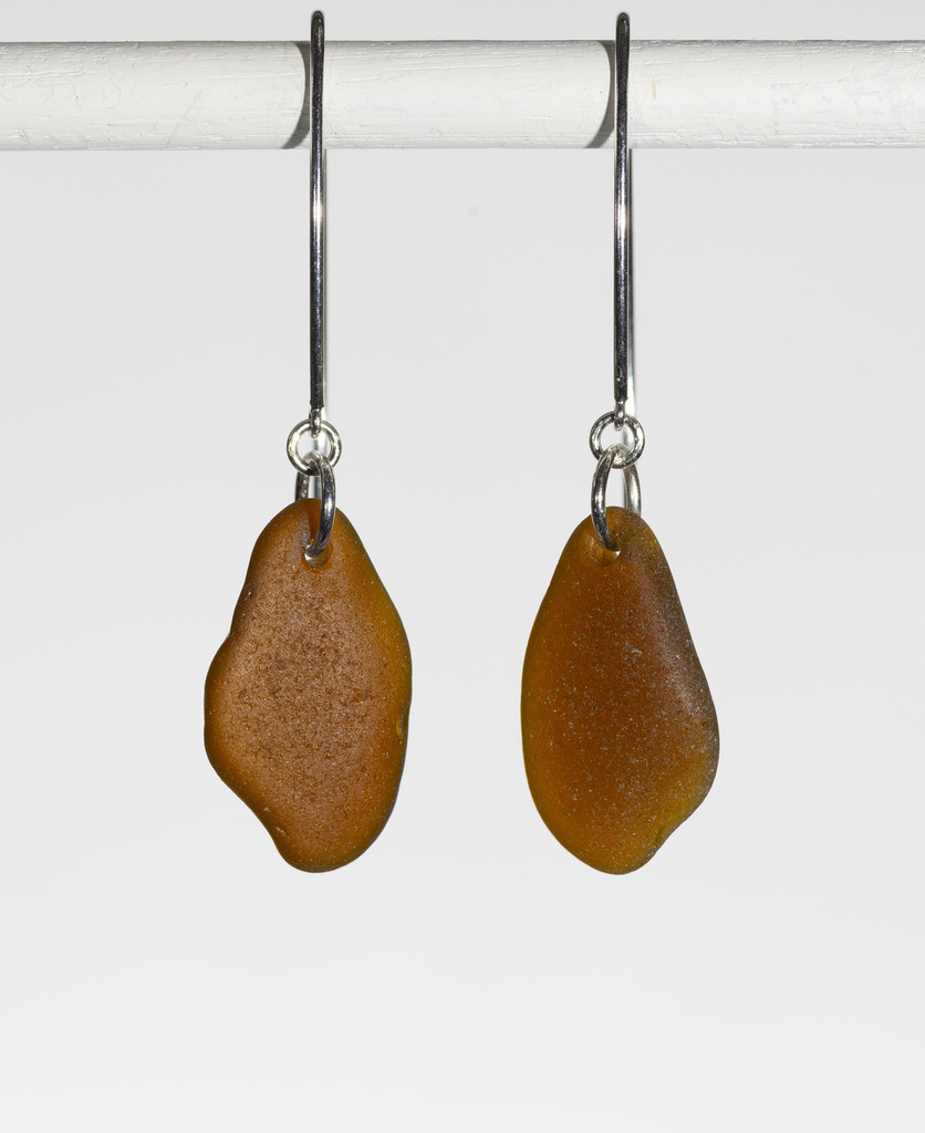 Long FW Brown Earrings