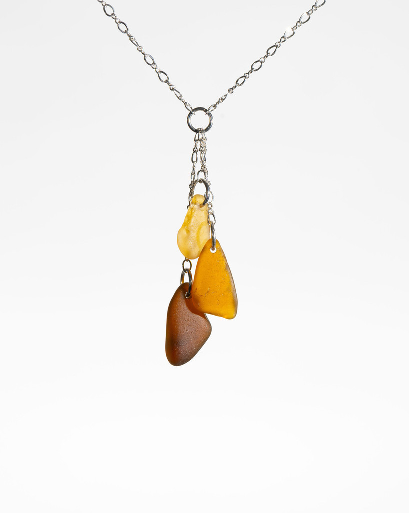 Golden Browns Y Necklace