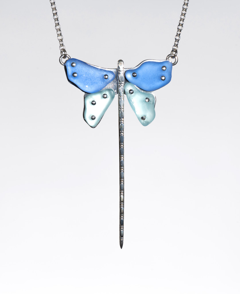 Dramatic Dragonfly Necklace