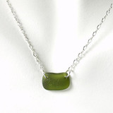 Khaki Glass Laurie Necklace