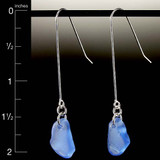 Periwinkle Beach Glass French Wire Earrings