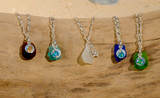 Beach Glass & Swarovski Crystal Charm Bracelets Beach Glass & Swarovski Crystal Charm Bracelets
