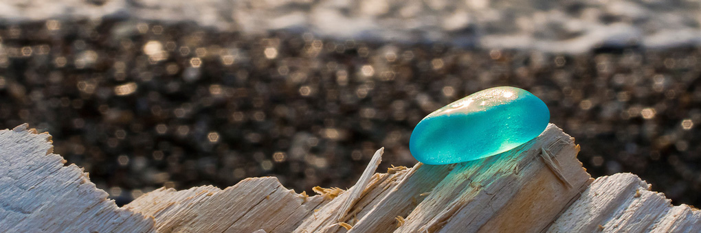 Clear Sea Glass French Wire Earrings - Relish, Inc. Store