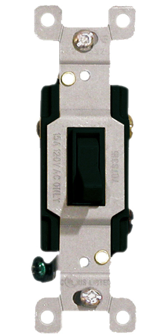 S3b Three Way Toggle Switch 15a Black