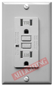 GFCI 15Amp Tamper Resistant UL2008 w/ LED Gray
15Amp - 120V AC
Tamper Resistant GFCI 15Amp Tamper Resistant UL2008 w/ LED Gray
15Amp - 120V AC
Tamper Resistant