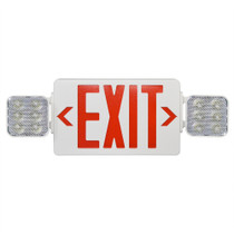 Combination Emergency & Exit Light Red Combination Emergency & Exit Light Red